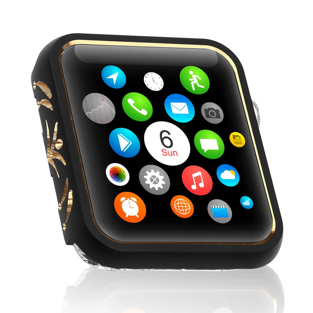 Хохлатый анти-осень чехол для часов apple watch 3/2/1 iwatch 42 мм/38 мм Крышка алюминиевый