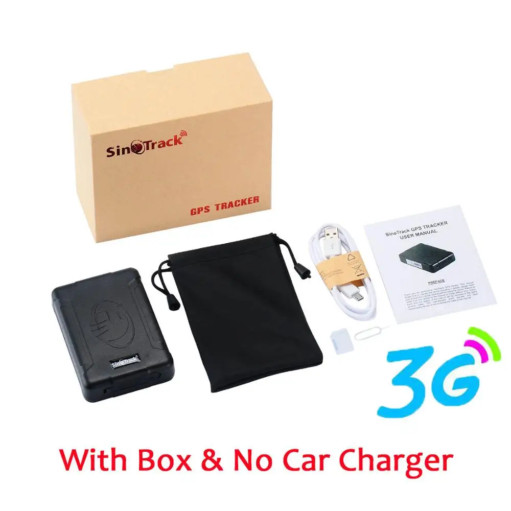With Box No charger 3g WCDMA водонепроницаемый gps трекер ST-915W Локатор Автомобиля Магнит долгое время ожидания 100 дней 7600 мАч в режиме реального времени - Цвет: With Box No charger