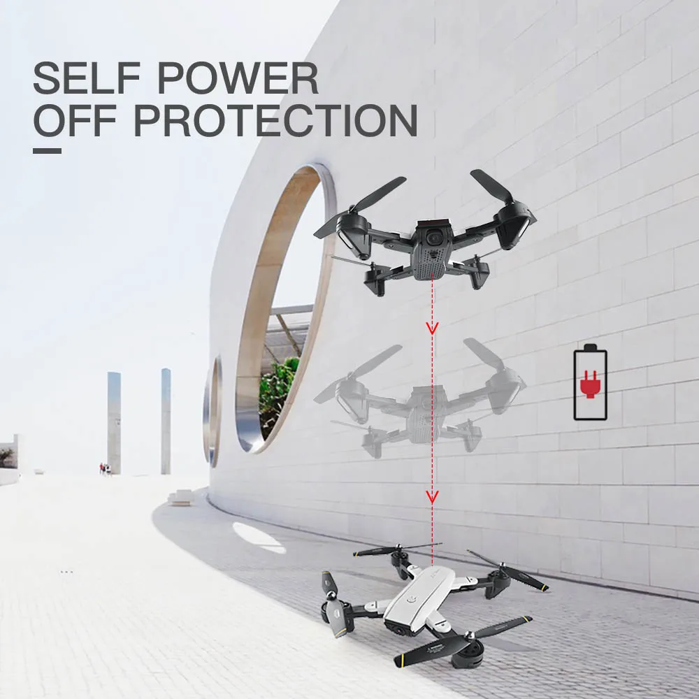SG700 FPV RC Квадрокоптер, Радиоуправляемый беспилотный летательный аппарат 2,4G 4CH 6-Axis Безголовый режим удержания высоты, складной пульт дистанционного управления вертолетом