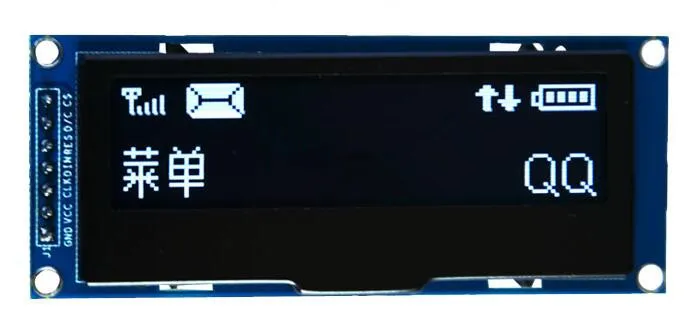 Модуль OLED дисплея SSD1305 2 23 дюйма 7P белый/синий/желтый привод IC 128*32 интерфейс SPI /
