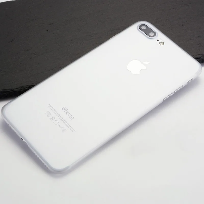 Супер тонкий чехол для Apple iPhone 6, 6s, 7 Plus, 5, 5S, SE, 8, 8 Plus, X 10, полупрозрачный, полипропилен, задняя крышка, матовая кожа, силиконовый Жесткий Чехол - Цвет: Белый
