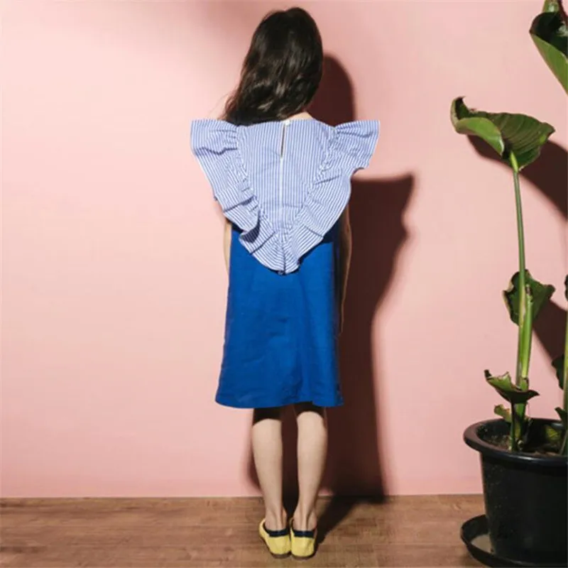 Платья для девочек детское летнее платье коллекция 2019 года Хлопковое принцессы с