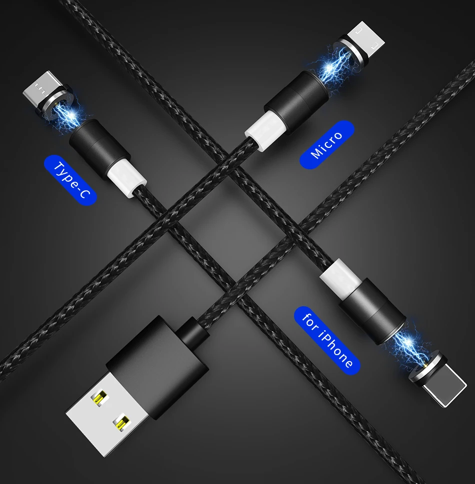 KISSCASE usb type C кабель для Apple iPhone X Xr 7 8 type-C магнит зарядное устройство смартфон кабель адаптер Магнитный микро Быстрая зарядка