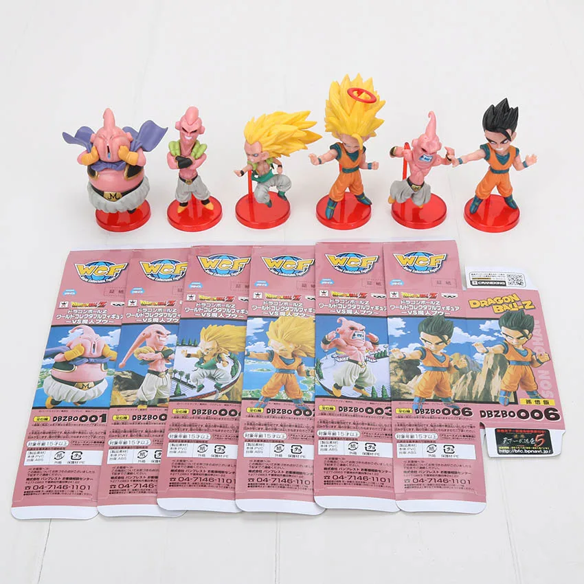 6 шт./компл. Dragon Ball Z 8 см Сын Гохан Son Goku и Majin Buu Kale Jiren сотовый Фриза готенкс Broly пикколо Beerus Фос Рисунок Модель игрушка