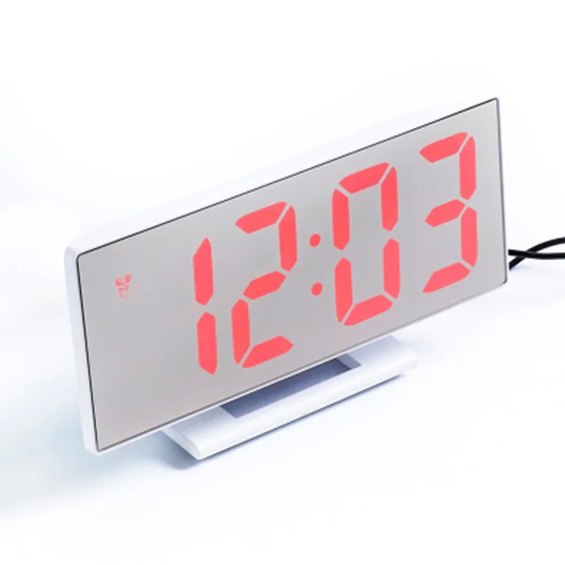 HD светодиодный многофункциональные часы USB порт большой экран бесшумный