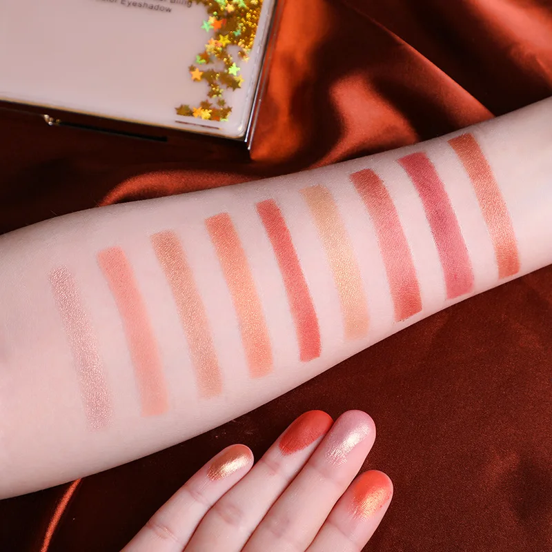 MISS ROSE illusion quicksand 9 цветов теней для век девичьи INS цвет земли голый матовая сетка