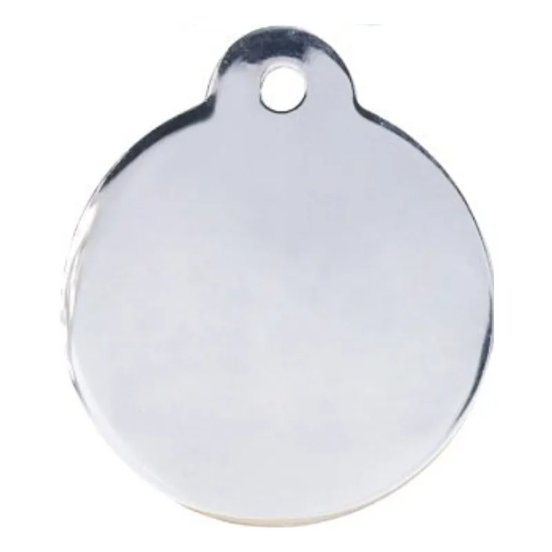 Circle Персонализированные Pet ID Tag Выгравированные из нержавеющей стали Именные Бирки ошейник аксессуары Подвеска на заказ для собак кошек - Цвет: Circle