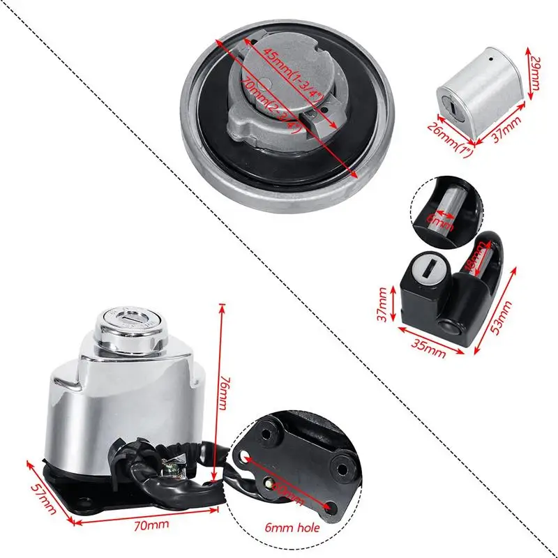 Partol прочная металлическая конструкция топливный бак мотоцикла Кепки хром