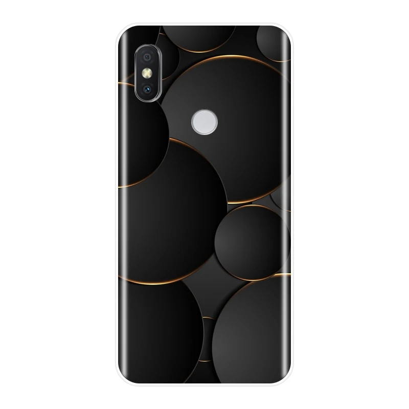 Back Cover For Pocophone F1 Xiaomi Redmi S2 6A 5 Plus 4A Geometry Silicone Soft Phone Case Note 4 4X 5A 6 Pro Prime | Мобильные