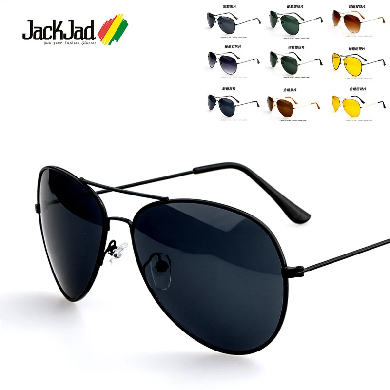JackJad, Мода 3025, авиат стиль, солнцезащитные очки для вождения, мужские, женские, классические, Ретро стиль, металлическая оправа, солнцезащитные очки, Oculos De Sol Masculino