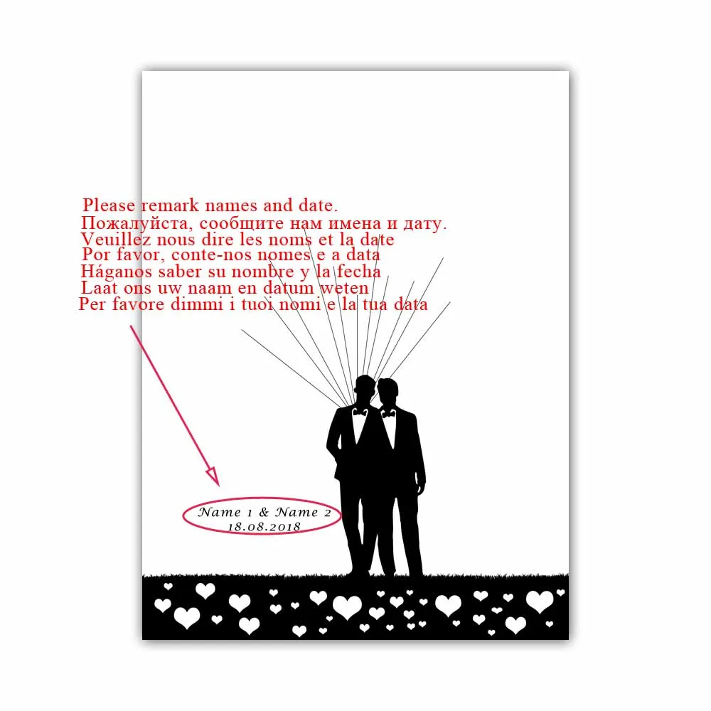 Персонализированная Свадебная вывеска для гомосексуалистов необычная