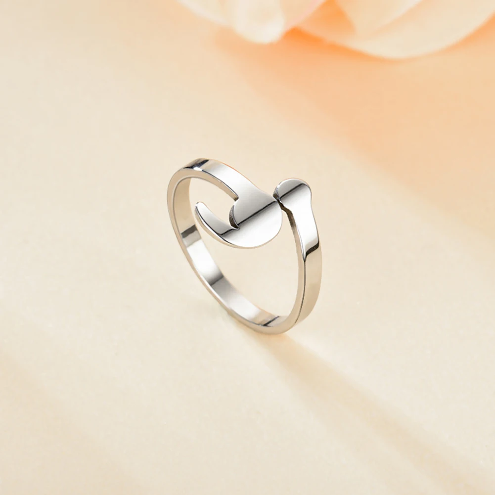 Кольца для женщин и девочек регулируемые серебряные открытые кольца с