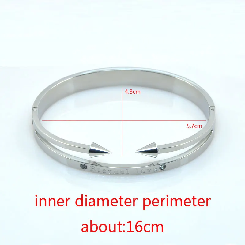 FYSARA Нержавеющая сталь Элитный бренд ногтей браслеты со стрелками Браслеты для