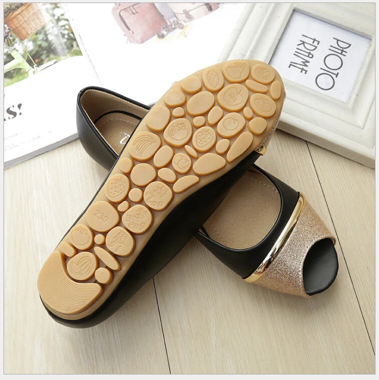Flat Comfortable Soft Bottom Fish Mouth Sandals Women Fashion Joker Non-slip Peep-toe Shoes Big Yards For Women's Shoes 41-43