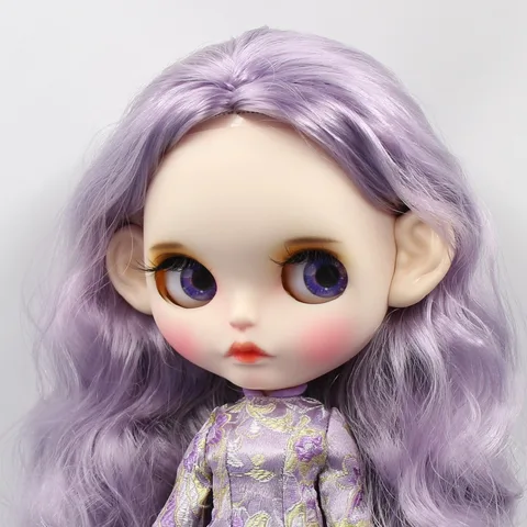 Кукла Blythe DBS, игрушка из глины, белого цвета, с натуральным загорелым, темным и очень черным кожей, только уши, без куклы