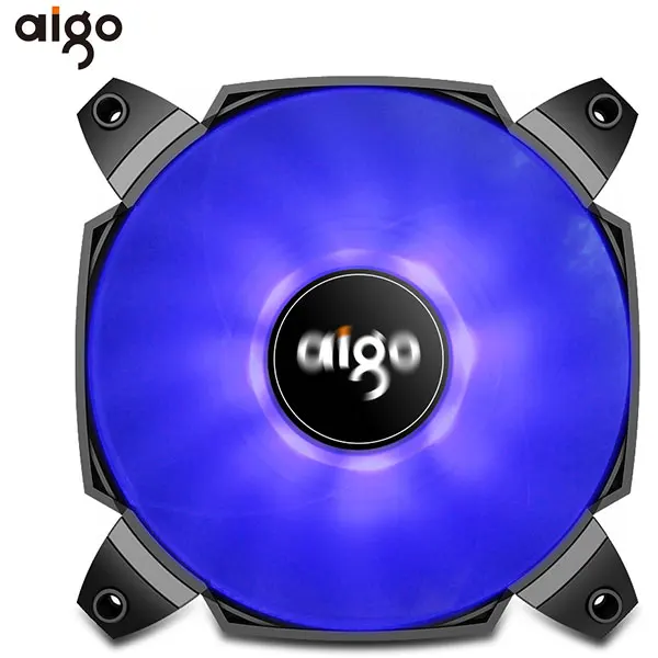 Blue Light Aigo чехол для компьютера ПК вентилятор 12 В Одноцветный светильник Вентилятор Кулер 2 Лопасти турбонаддув Вентилятор охлаждения 120 мм PMW контроллер ICY BX12 - Цвет лезвия: Blue Light