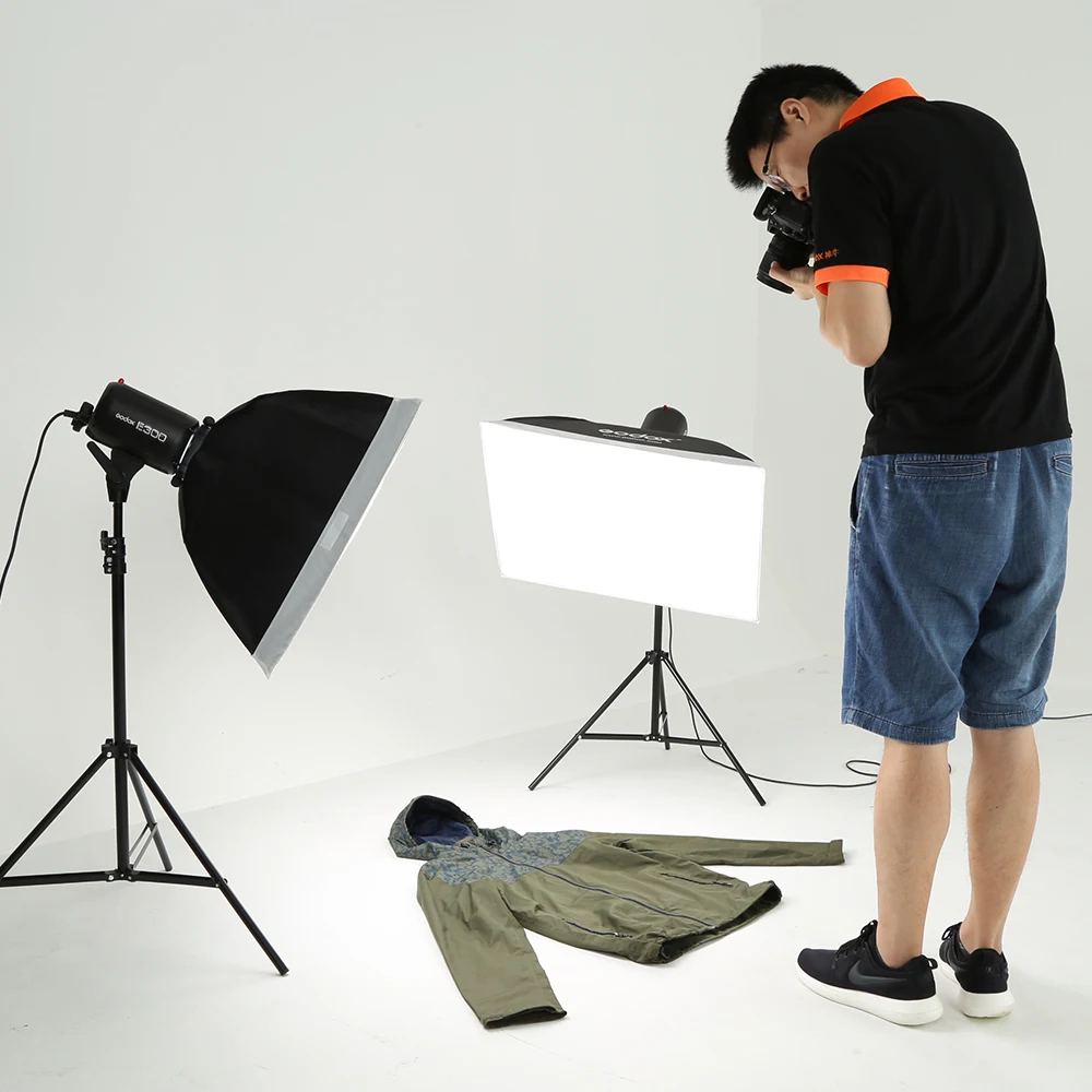 

600Ws Godox E300 2x 300w Strobe Studio Flash Light Kit 600W - Photographic Lighting - Strobes, Light Stands, Triggers, Soft Box
