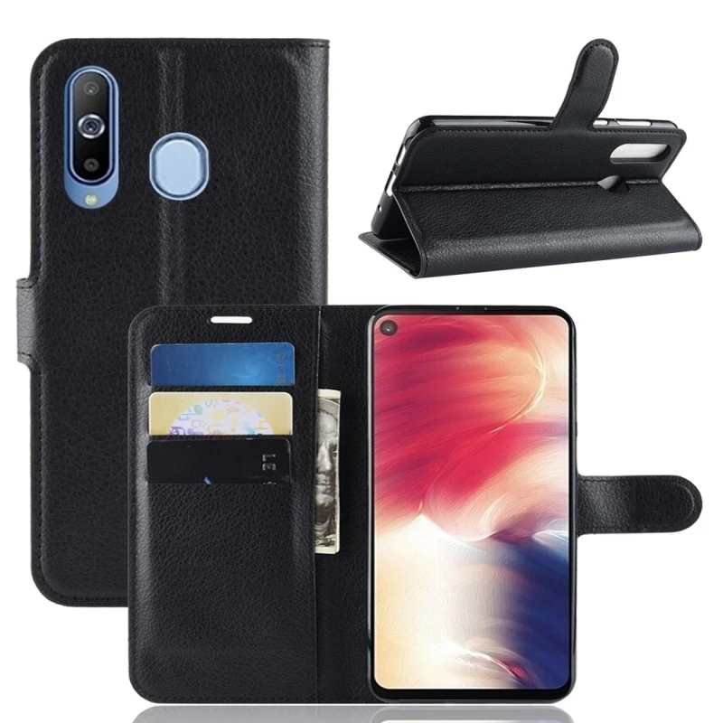 

HAWEEL Litchi Texture Horizontal Flip Leather Case for Galaxy A8S, with Wallet & Holder & Card Slots