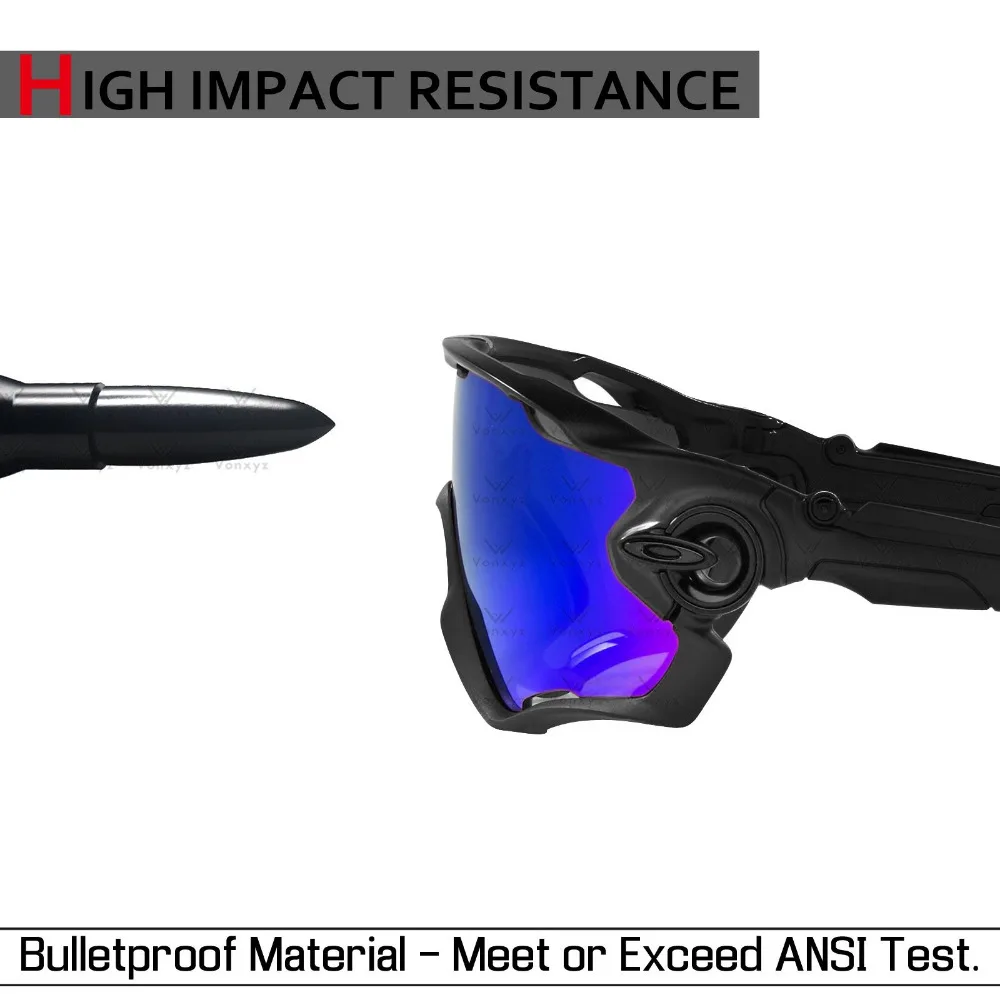 

Vonxyz Ruby Mirror Polarized Replacement Lenses for-Oakley Splinter Frame