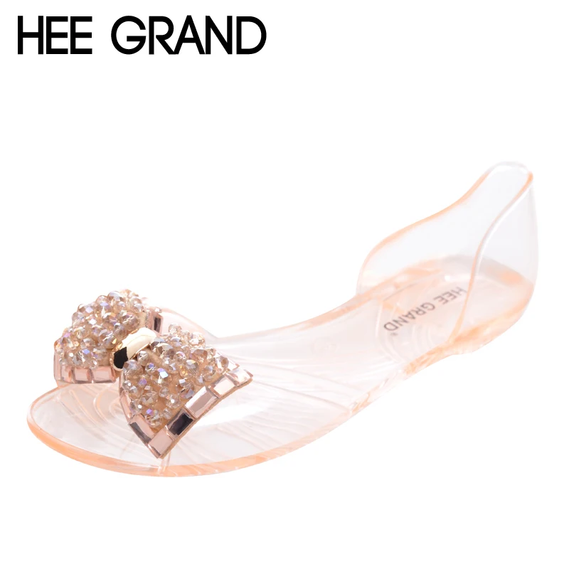 Hee grand/женские босоножки новинка 2017 года летние Блестящие модные прозрачные туфли