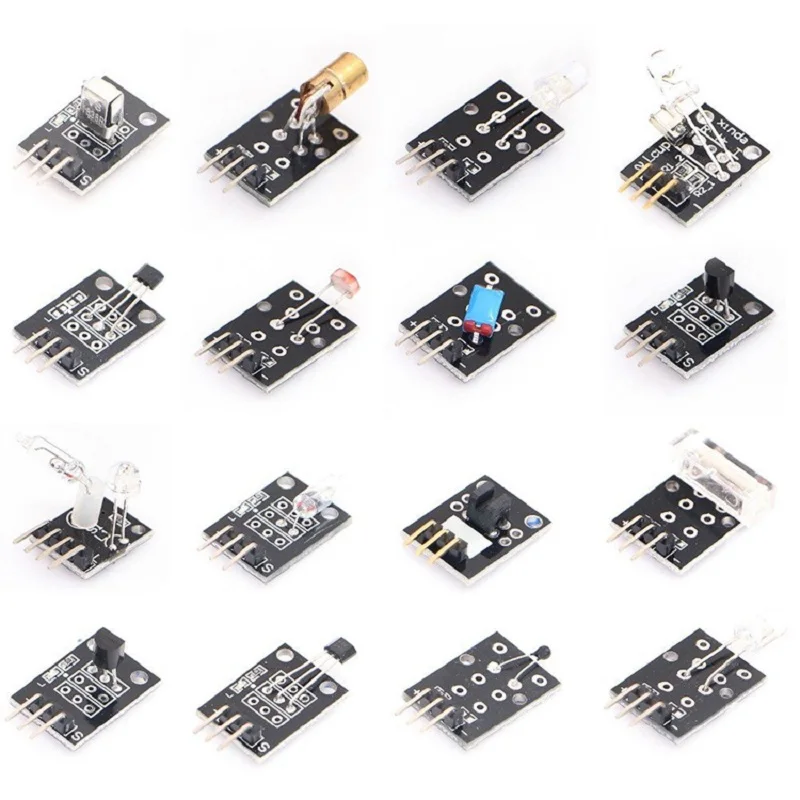 Набор сенсоров 37 в 1 стартовый набор датчиков для UNO R3 MEGA 2560 Raspberry Pi DIY обучающий