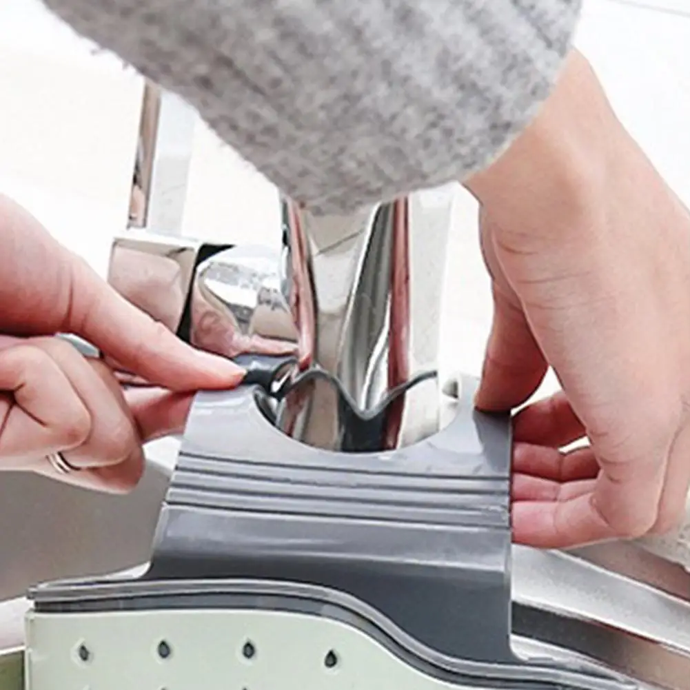 Sink Draining Hanging Basket Kitchen &amp Dining Adjustable Rubber Hollow-out Dish-washing Sponge Sucker Tank Rack Storage Bag | Дом и сад