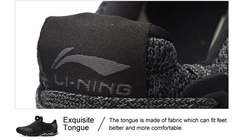 Li-Ning/мужские кроссовки для бега с пузырьковой дугой, износостойкие, с противоскользящей подкладкой, спортивная обувь, дышащие кроссовки, ARHM091 XYP592
