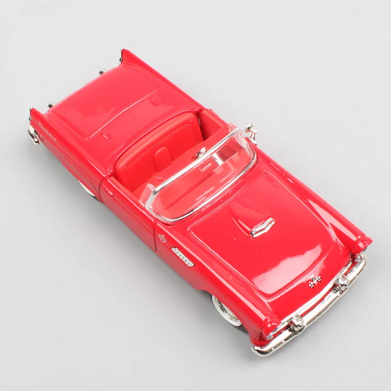 Детские 1:43, брендовые винтажные Ретро 1955 Ford Thunderbird T-Bird металлические транспортные средства, трансформируемые модели литья под давлением, масштаб, мини-автомобили, игрушки для хобби