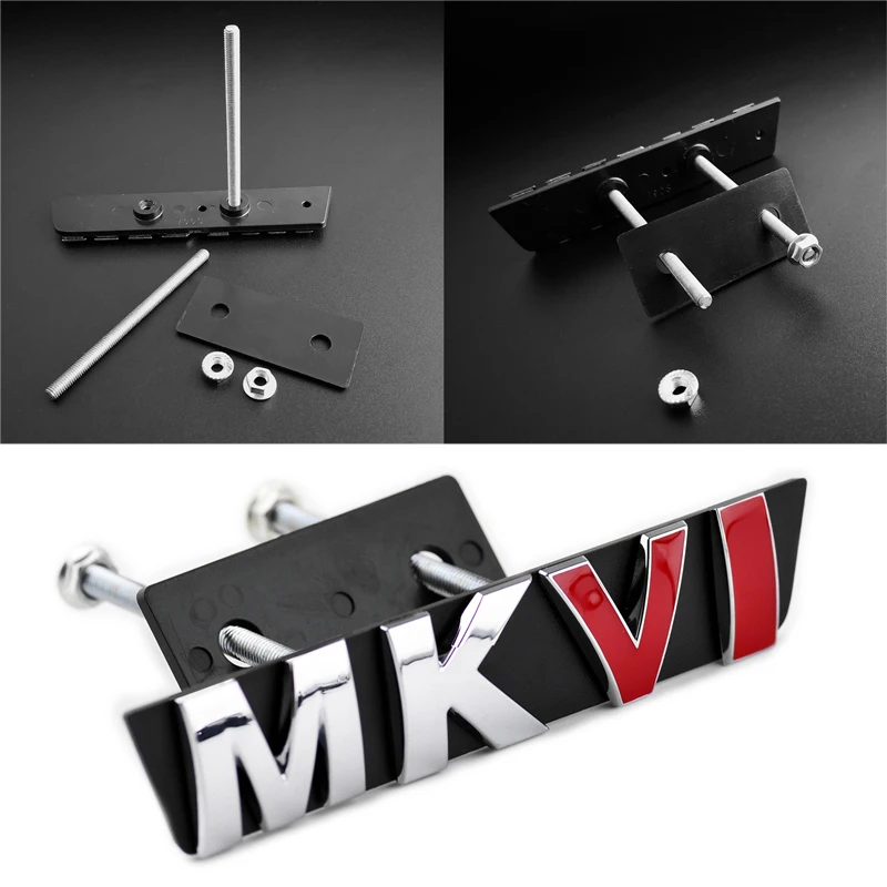 

New MKIV Car Grille Mounting Logo Emblem for Jetta Golf 4 MK4 Honeycomb Front Grill Auto Head Decoration