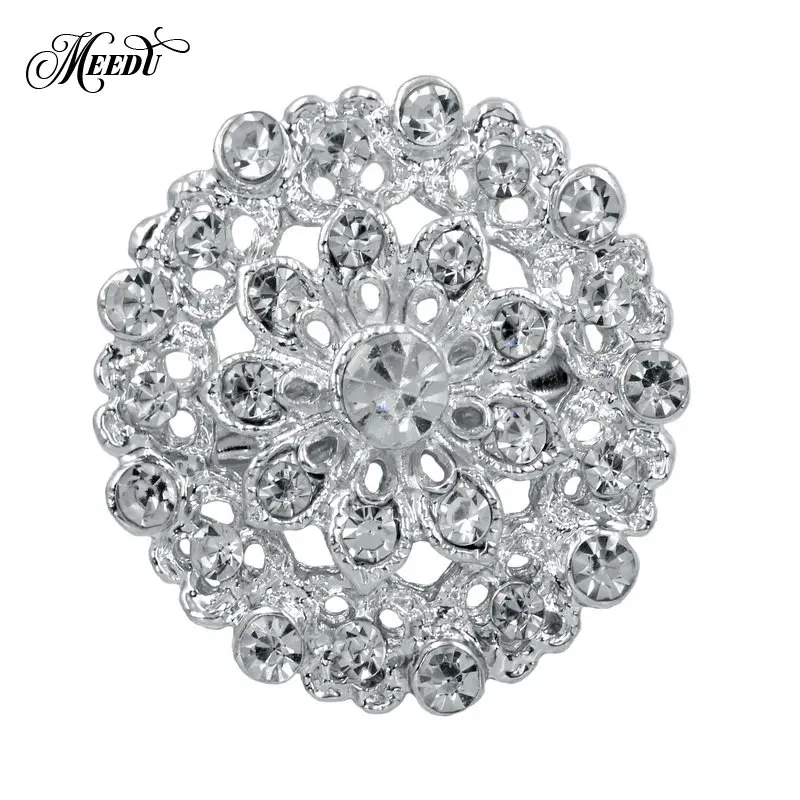 Бренд MIEG, прозрачные стразы, Bijoux, булавки, броши в виде цветка для женщин, украшение для свадебной вечеринки, очаровательное ювелирное изделие