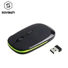 Беспроводная оптическая мышь, 2,4 ГГц, USB-приемник, 1200 DPI, ультратонкая беспроводная эргономичная мини-мышь для ноутбука, ПК, видеоигр