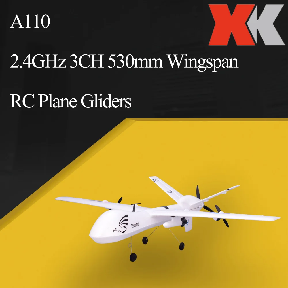 Wltoys XK A110 2 4 GHz 3CH гироскоп RC самолет 530 мм размах крыльев EPP гоночный планеры