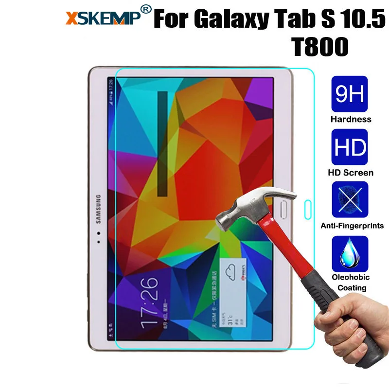 Закаленное стекло XSKEMP 9H для Samsung Galaxy Tab S 10 5 &quotSM T800 T805 защитный экран планшета