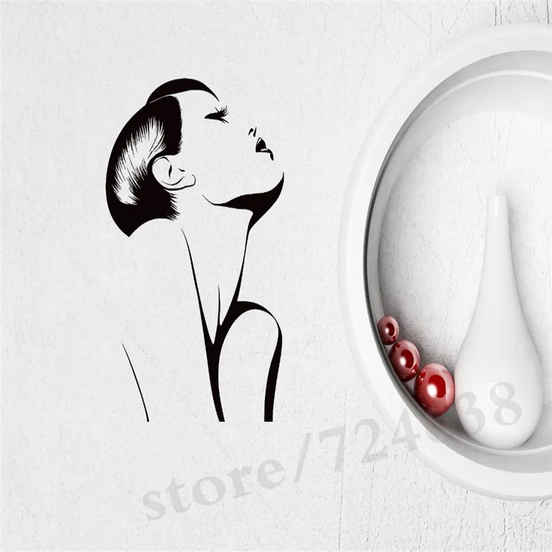 Постер для парикмахерской Горячая сексуальная девушка красота волосы настенные