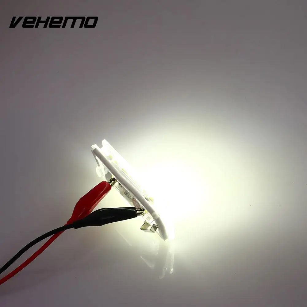 Vehemo 2 шт. DC12V фонарь освещения номерного знака автомобиля Тюнинг светодиодный