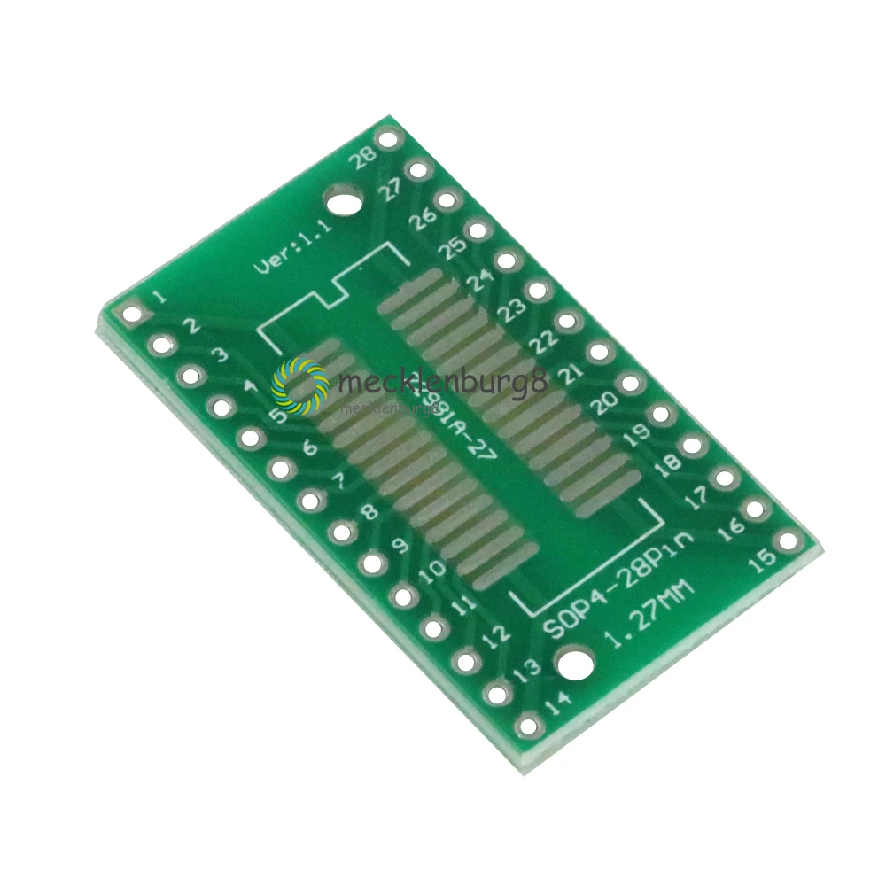 5 pieces. SSOP28 SOP28 TSSOP28 to DIP28 adapter converter PCB 0.65 / 1.27 mm | Электроника