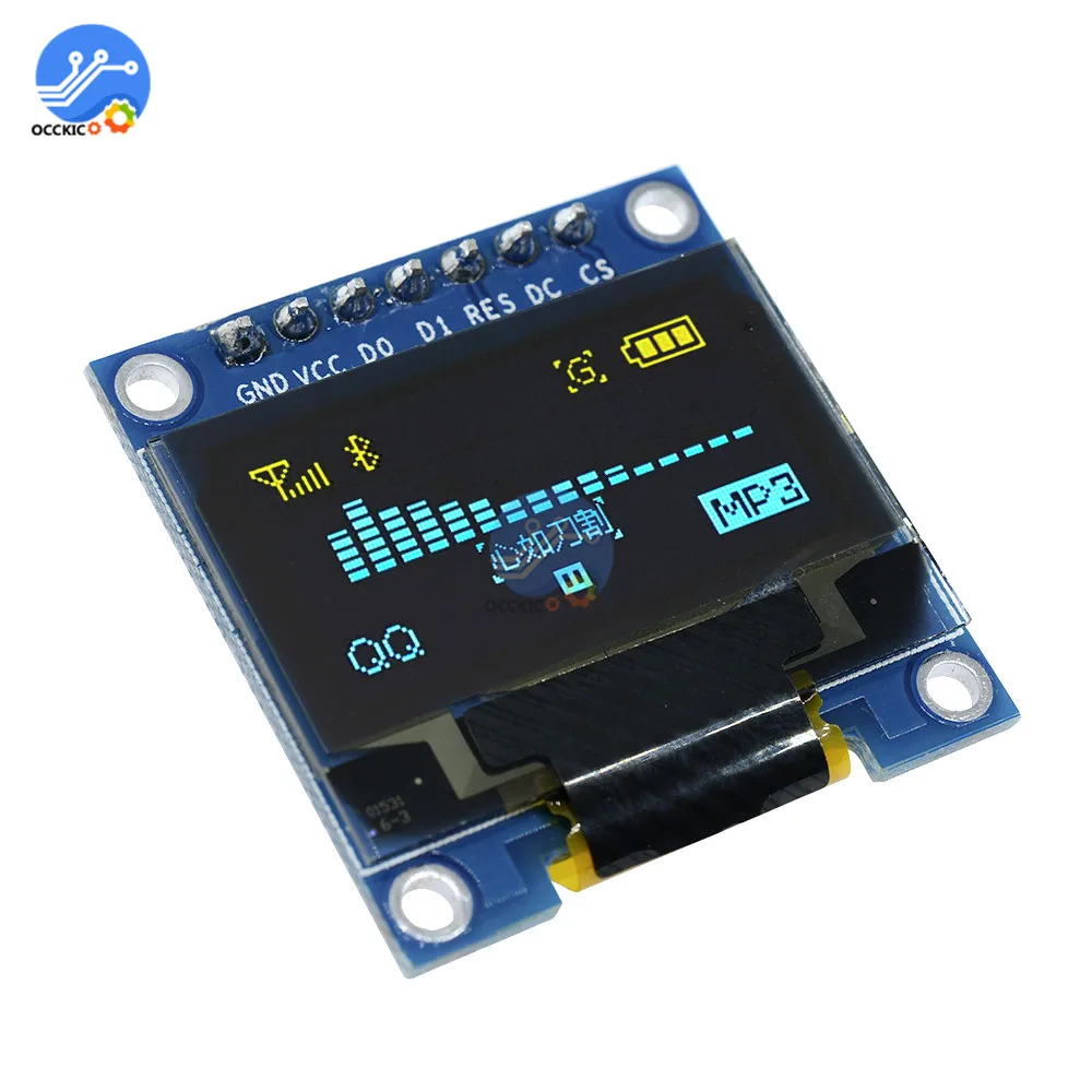 0 96 дюймовый последовательный OLED экран IIC модуль дисплея 128X64 I2C Communicate SSD1306 12864