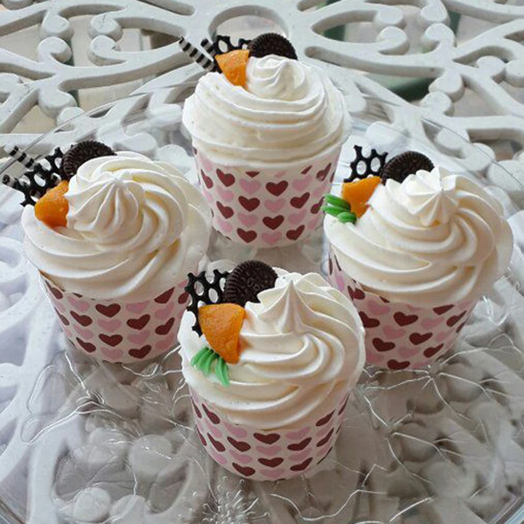 Лидер продаж 50 шт. бумажные подкладки для чашек торта формы выпечки маффинов