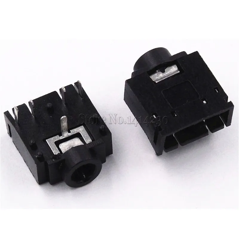 10 шт. PJ-307 PJ307 3,5 мм стерео разъем аудио разъем PCB 3F07 - Цвет: Black