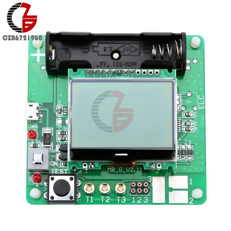 12864 ЖК-дисплей ATmega328 Транзистор тестер Диод Триод Емкость ESR метр/MOS/PNP/NPN M328 Многофункциональный измеритель