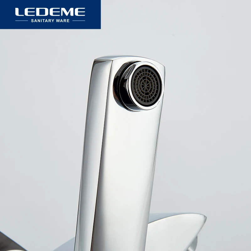 LEDEME Смеситель для ванны с длинным изливом 160 мм. латунь Цвет: хром L3170