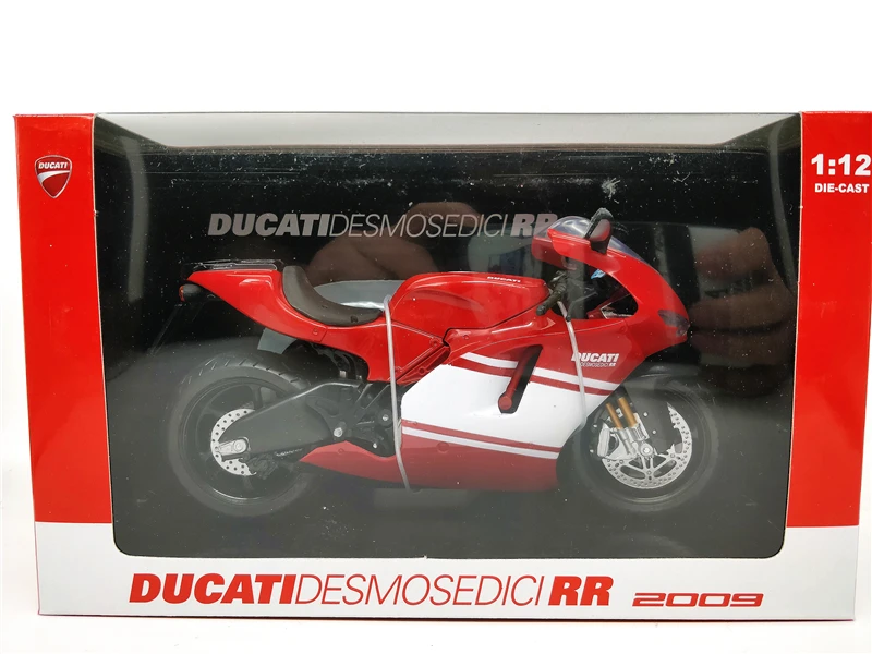 Automax 1:12 Ducati Desmosedici RR 2009 красный-белый литой под давлением гоночный мотоцикл
