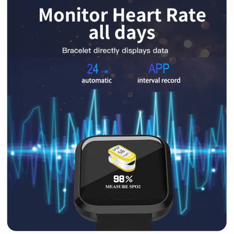 Новинка умные часы P30 водонепроницаемые кровяное давление пульсометр