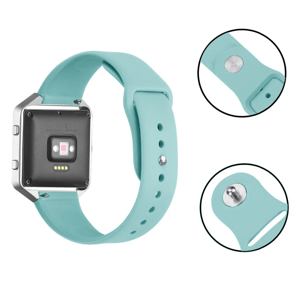 Для Fitbit Blaze Bands силиконовый сменный спортивный ремешок браслет на запястье для Smart