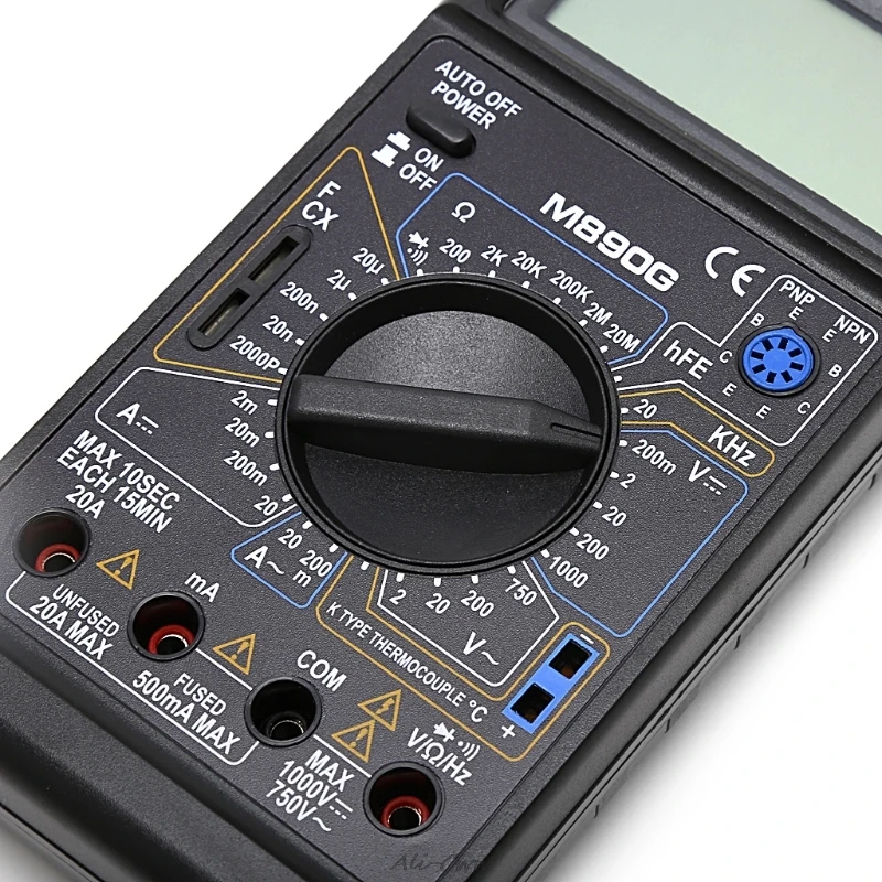 Цифровой мультиметр M890G DMM AC DC Вольт Ом измеритель температуры