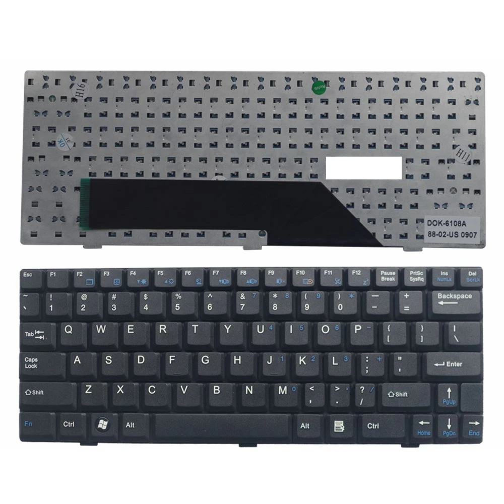 Новая клавиатура для MSI U100 U100X U110 U115 U123 U120 U90 U90X U9 U10 сменная английская ноутбука