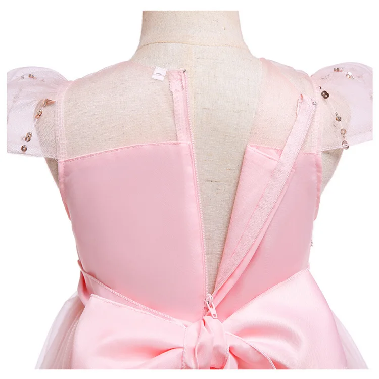 AiLe Rabbit 2019 Summer Girls 9 Years Dress Long Princess White Gauze Children Bridesmaid Dresses Clothing For Kids | Детская одежда и