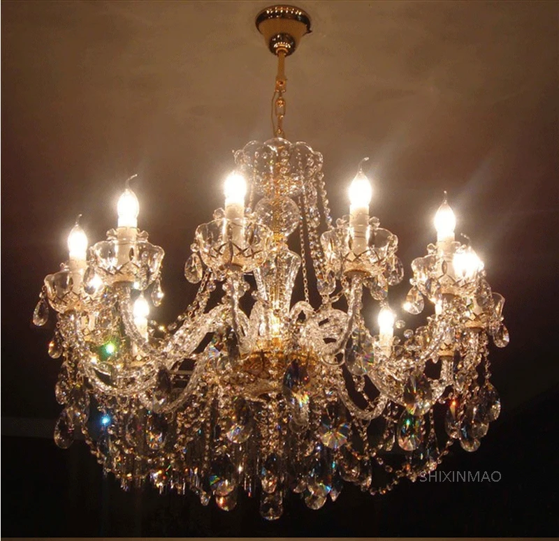 

Luxury crystal 6/8/10/12/15/18/24/35arms chandelier Home / Commercial Lighting Fixtures