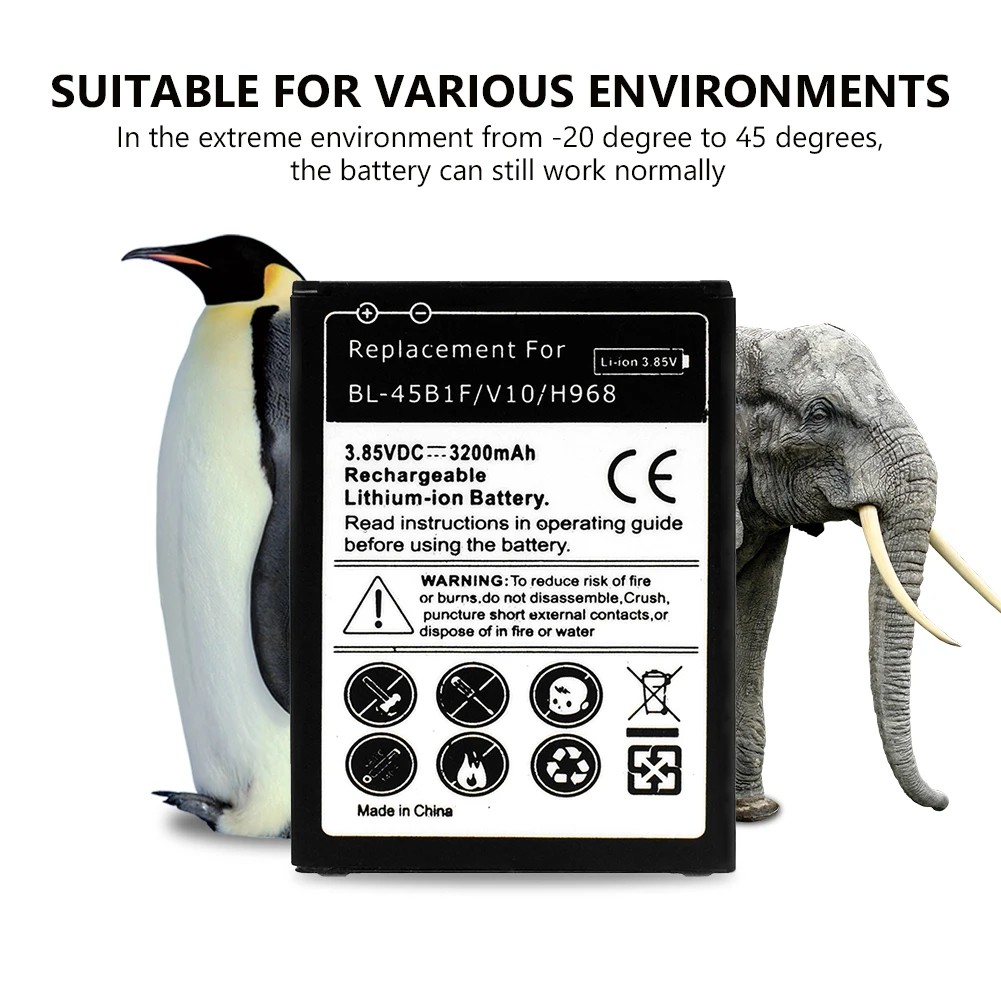 Смартфон bl 42d1f литиевая батарея 3 85 v 2800mah для LG V10 H968 H961S H960A универсальные сменные