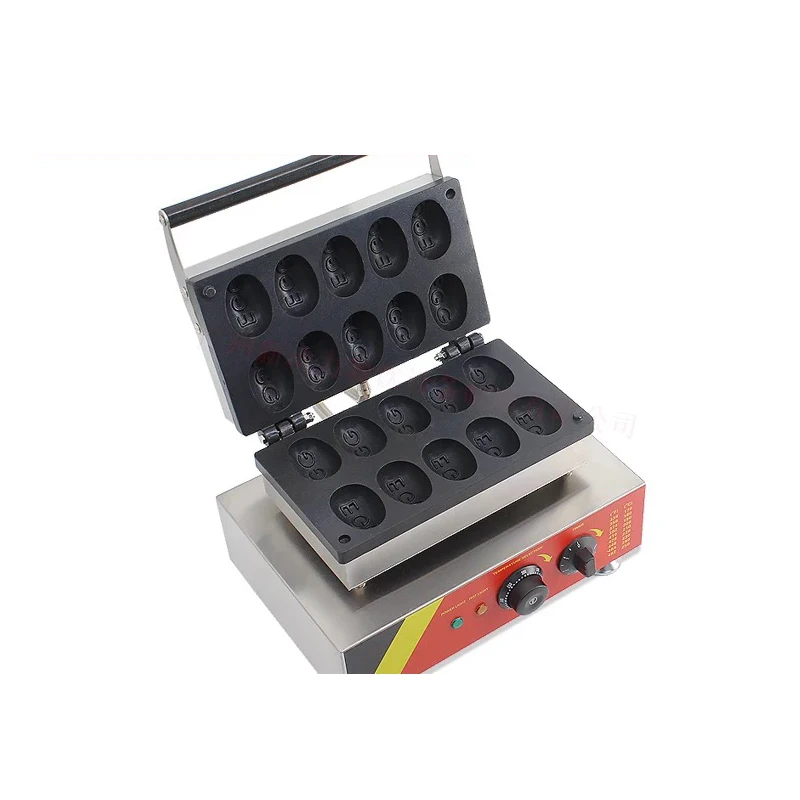 Коммерческое яйцо в форме 10 шт вафельница машина большое Stroopwafels